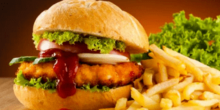 rejeição completa de fast food