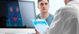 Consulta médica para prostatite