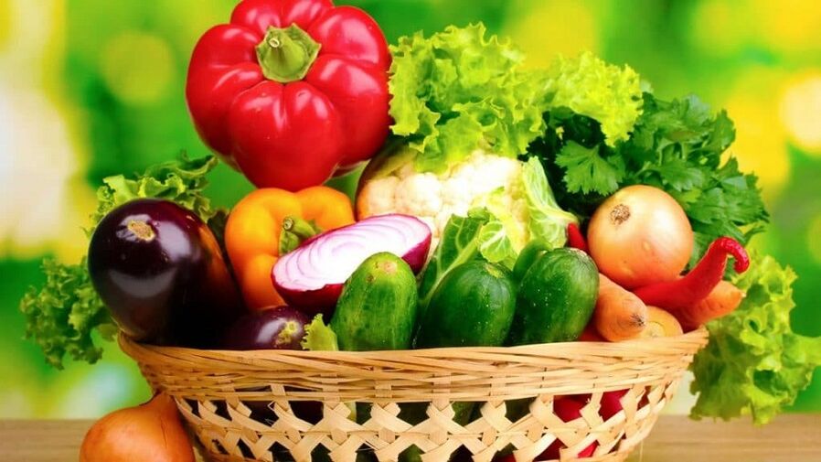 vegetais para a prevenção da prostatite