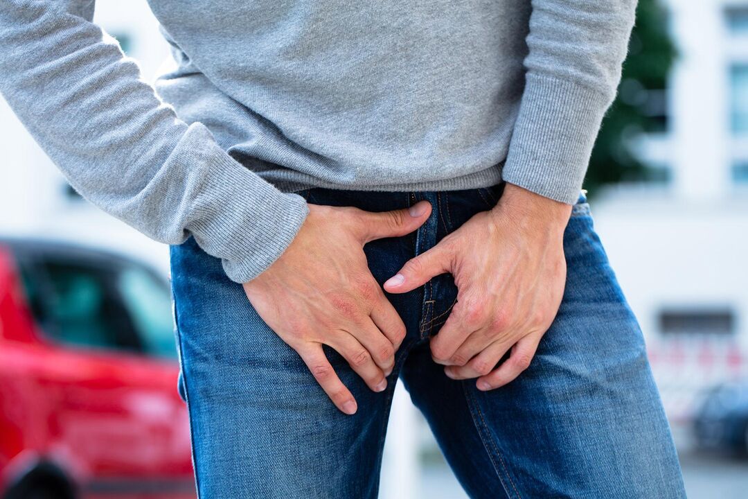 dor na virilha em um homem com prostatite calculosa