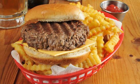 junk food para prostatite